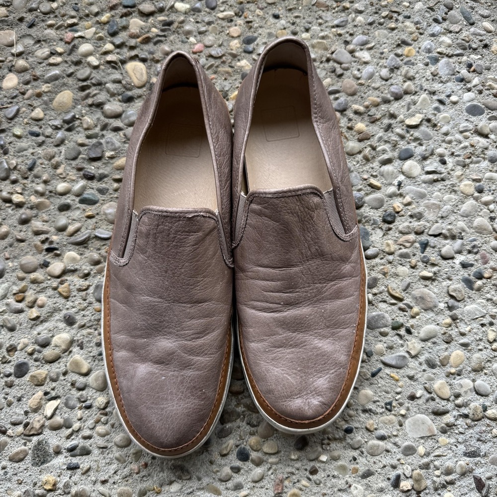 Frye Gavin Slip On Shoes Mens Size 11.5 Brown Leather Casual Loafers Sneakers - Picture 3 of 14